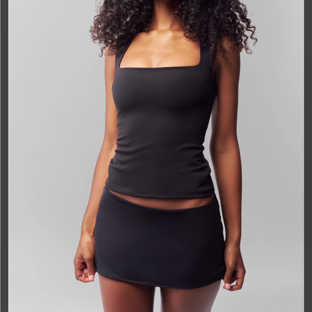 Danielle Guizio Black Mini Skirt
